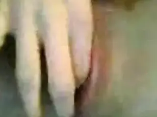 rubbing my wet pussy