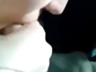 Girlfriend gives bj in car and spits cum