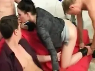 Pregnant gangbang with men