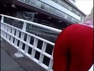 Sexy model facesitting outdoor