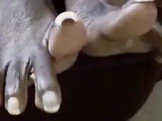 ebony pov toenails