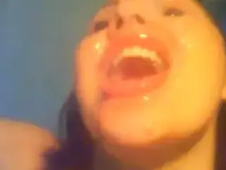 Camslut Dorothy fucks her mouth and ass with big dildo