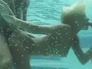Filming  Underwater 3some!