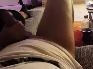 uncut foreskin cumshot handjob girlfriend