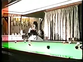 1980s? Amateur Stripper Gang Bang in Snooker Hall