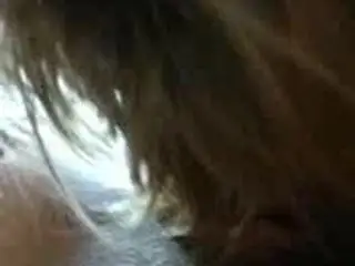 Great slut sucks dick to her lover and says that she likes