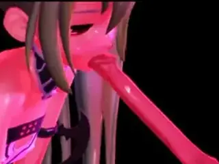 Alice sucking another floating dick