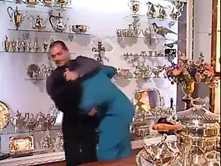 Tall Big Tits Italian Milf fucked by nervous guy