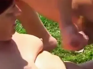 mature babe fucked  outdoors
