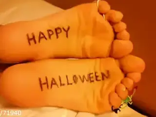 Halloween Feet Soles & Toe Rings