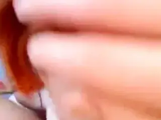 Real redhead wife gives POV blowjob
