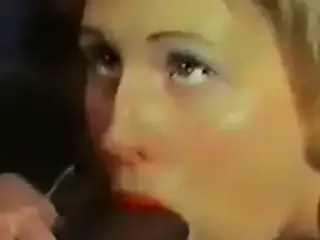 Vintage Blonde Taking A Black Cock