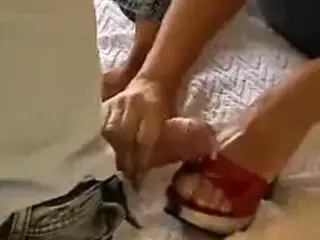 cum on shoe