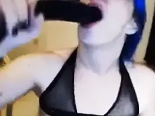 Punk Girl Dildo Deepthroat