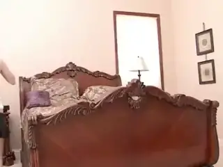 Huge chocolate colour cock fills up young brunette&#039;s mouth