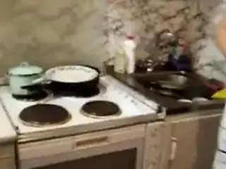 Facial crowns wild fucking on kitchen table