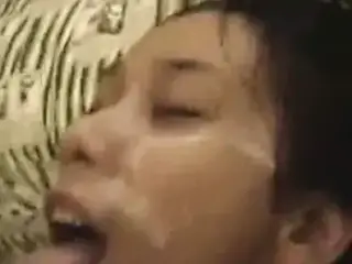 Asian girlfriend cumshots