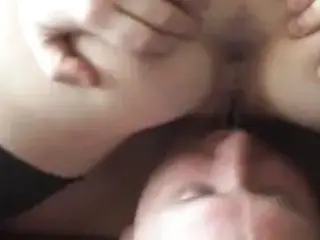 Hot girl gets ass and pussy licked by her boyfriend