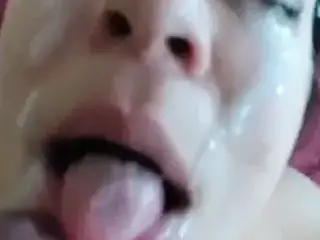 Big Cum face