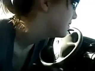 Awesome Chick Sucks Dick In A Car