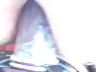 LADY slowly anal strapon
