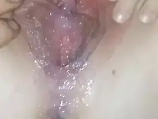 Wife's creampie pussy