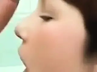 Blow job in the bathroom