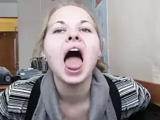 Tongue Tricks, Deepthroat, Saliva, Tonsils, Svetlana 20