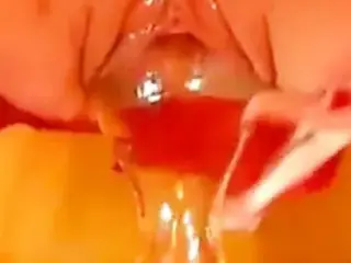 Inserting a milk bottle - Fisting