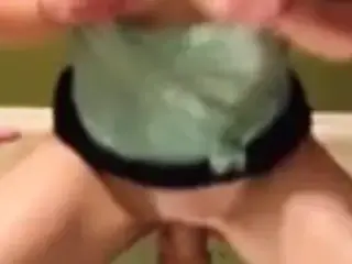 Squirting in mirror