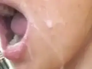close up suck and facial - heavy load