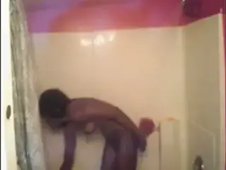 EBONY TAKE A SHOWER