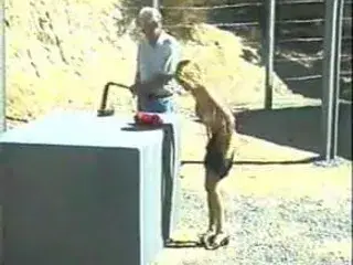Blonde with a sweet ass gets whipped