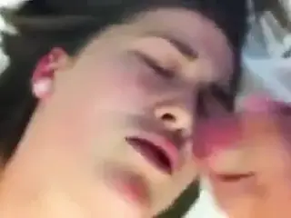 British Slut Rides a Dildo and Takes a Facial