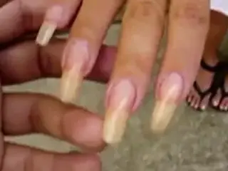 beautiful long natural nails