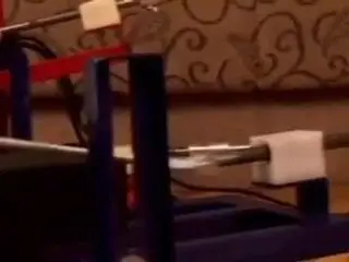 Stunning Redhead Has Fun With Sex Machine