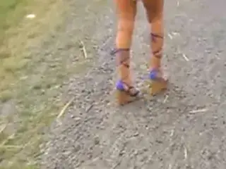 Nude street walk
