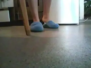 Blue slippers