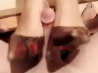 He Cums in Her Fuck-Me Pumps High Heels