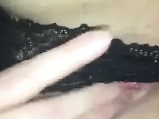 Wife rubbing herself so strangers can watch