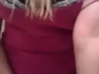Blonde masturbates and squirts