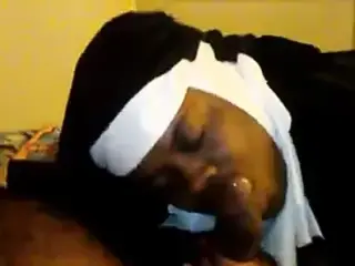 Black Nun Sucking and Fucking