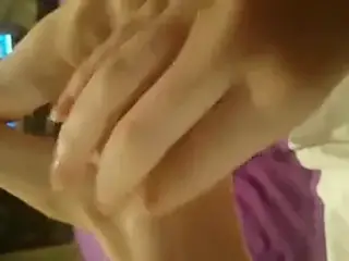 feet dildo pussy