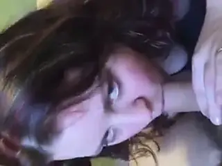Hot wife sucking cock