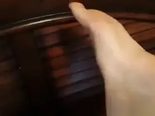 Sexy feet causes creampie.