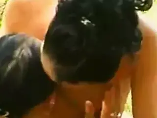 Another one perverted bisexual gangbang outdoor