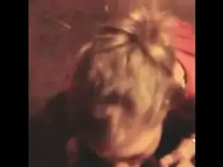 Getting a killer blowjob from his girlfriend