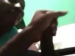 Black girlfriend loves to suck dick