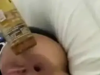 Beer Bottle Ass and Pussy Fuck by snahbrandy