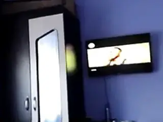 sexy white girl with big boobs slapping around